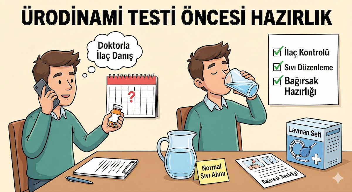 urodinami testi oncesi hazirlik
